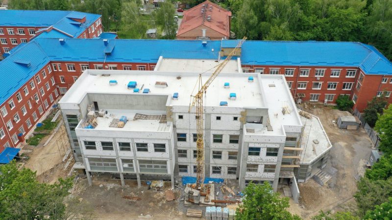 У Вінниці показали, як триває будівництво нового корпусу міської лікарні
