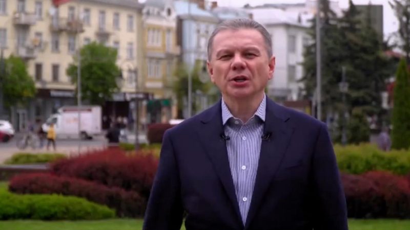Сергій Моргунов привітав вінничан із Днем Європи. Відео