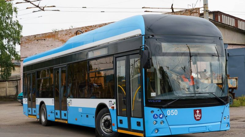 У Вінниці тестують новий тролейбус VinLine. Це вже десятий тролейбус, який зібрали на потужностях КП «Вінницька транспортна компанія»