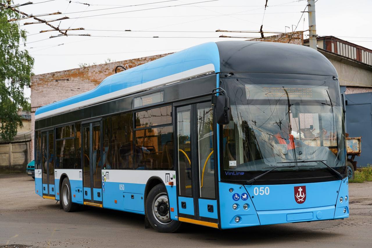 У Вінниці тестують новий тролейбус VinLine. Це вже десятий тролейбус, який зібрали на потужностях КП «Вінницька транспортна компанія»