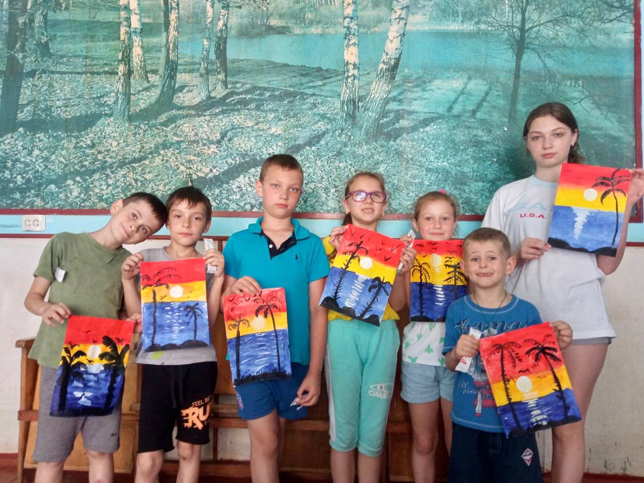 Літо творчості від VinSmart – триває! Дітей-переселенців у Вінниці запросили до імпровізованої живописної майстерні