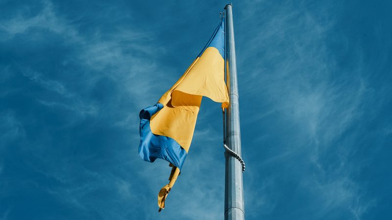Сьогодні з нагоди відзначення Дня Державного Прапора на Замковій горі відбулось підняття Державного Прапора України