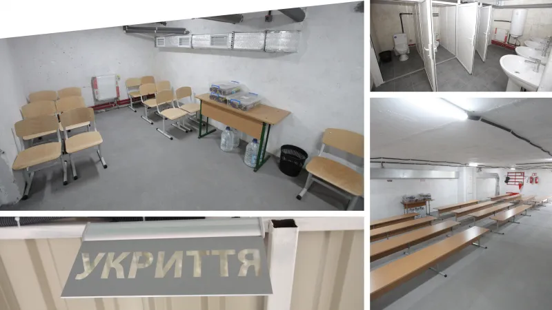 У Вінниці завершили капремонт укриття у початковій школі ліцею №13