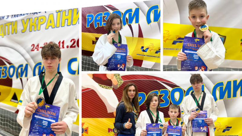 Вінницькі тхеквондисти здобули «золото», «срібло» та чотири «бронзи» на Всеукраїнських змаганнях