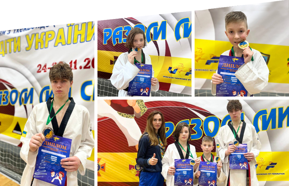 Вінницькі тхеквондисти здобули «золото», «срібло» та чотири «бронзи» на Всеукраїнських змаганнях