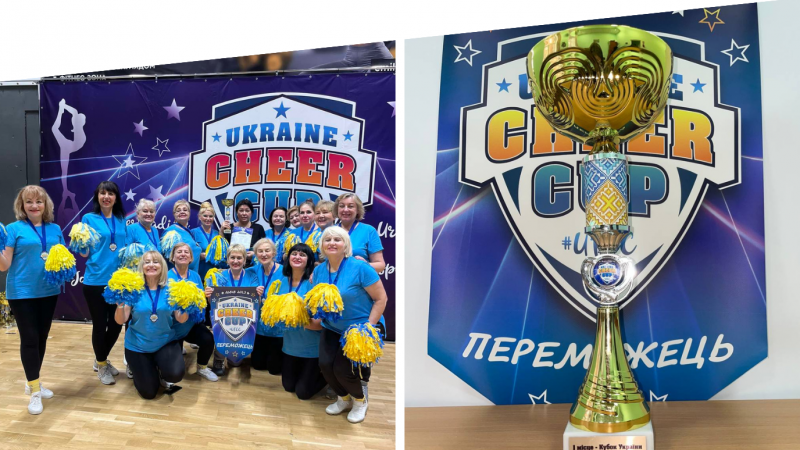 Команда з чирлідингу Вінницького Терцентру стала золотим призером змагань та отримала Кубок України 2023