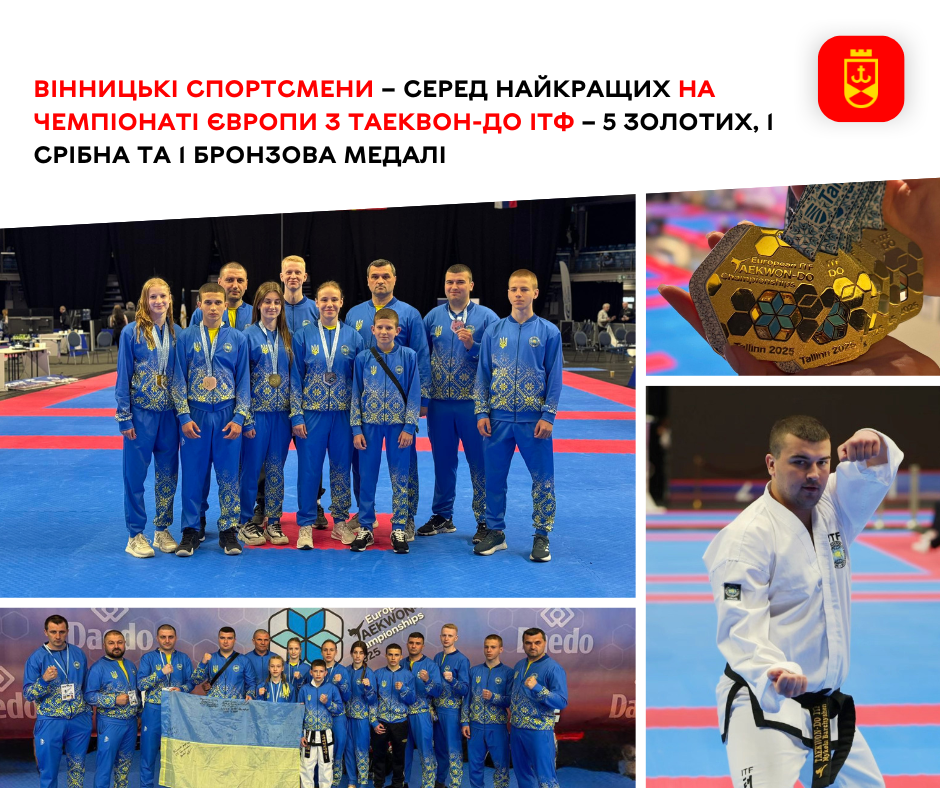 Вінничани тріумфують на Європейській арені: 7 медалей на чемпіонаті з таеквон-до ІТФ