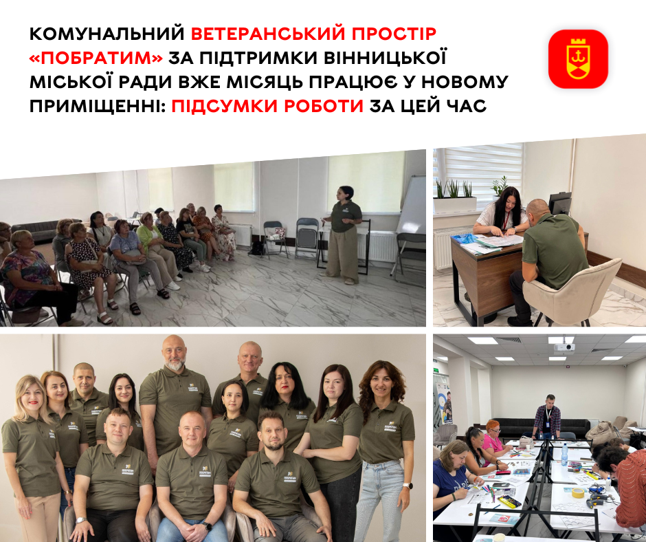 Перші підсумки роботи ветеранського простору «Побратим»
