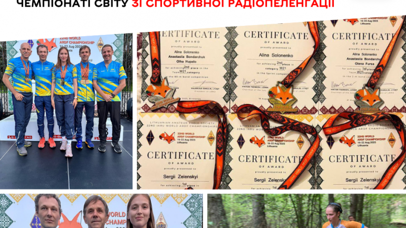 Вінницькі спортсмени вибороли 10 нагород на чемпіонаті світу зі спортивної радіопеленгації