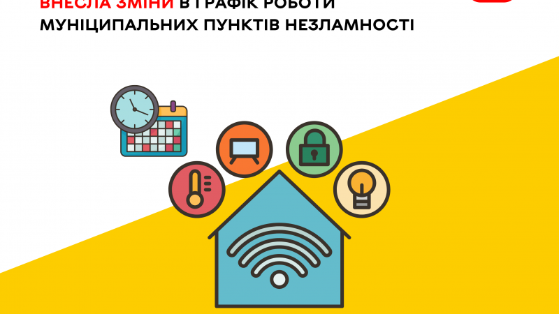 Змінено графік роботи пунктів незламності
