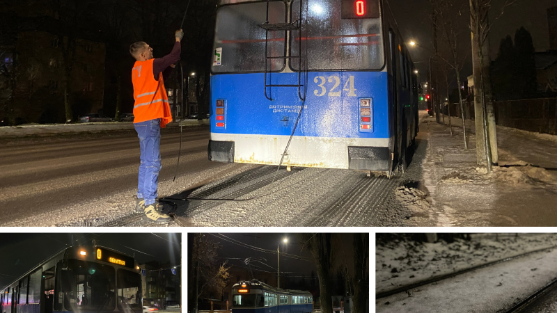 Електротранспорт Вінниці в умовах ожеледиці: заходи безпеки