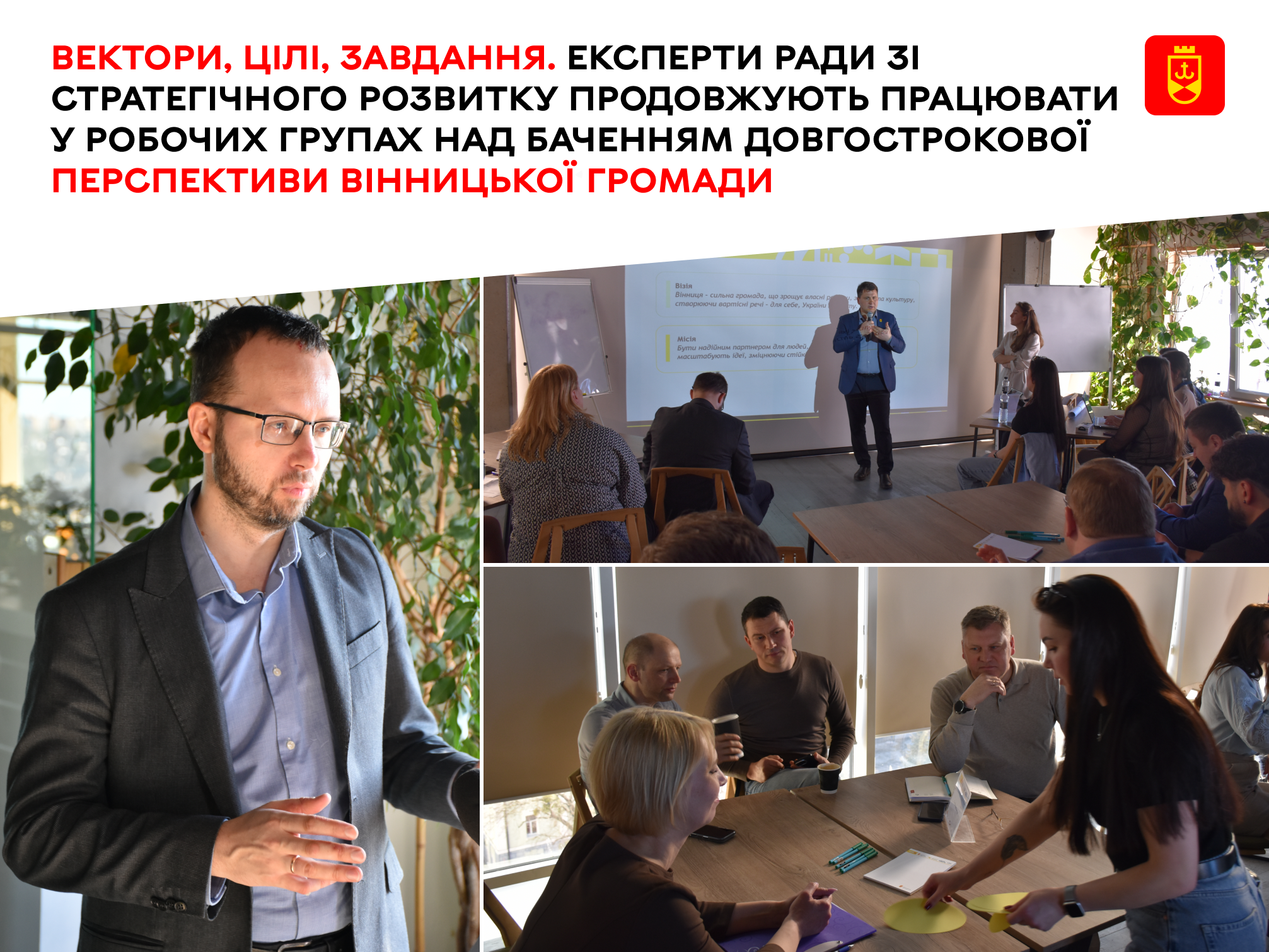 Експерти Ради зі стратегічного розвитку продовжують напрацьовувати перспективи розвитку Вінницької громади