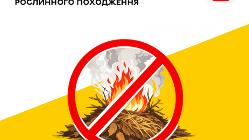 Вінничанам нагадують про заборону спалювання рослинних відходів