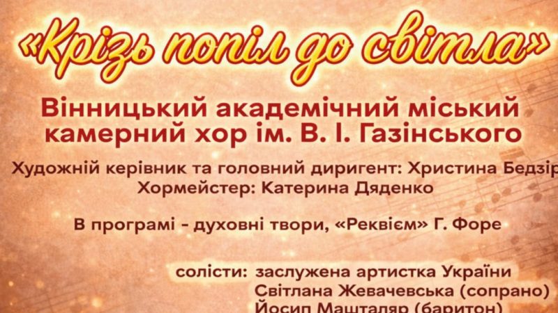 До 40-х роковин Чорнобильської трагедії: 26 квітня у Вінниці пройде благодійний вечір