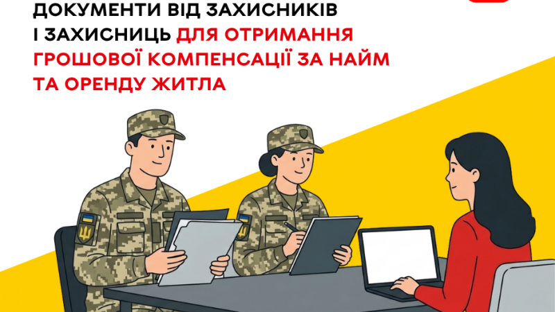 Військовослужбовці мають право на відшкодування витрат за найм житла