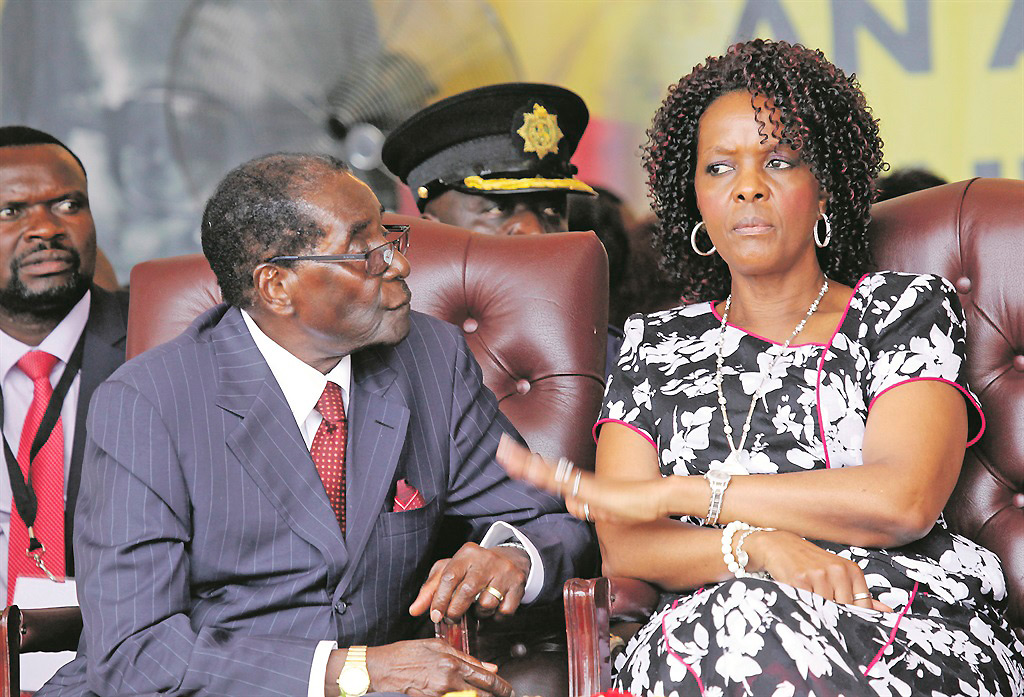 Роберт Мугабе з дружиною