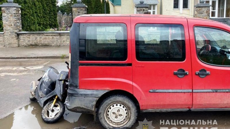 ДТП на Вінниччині – юнак на скутері врізався в авто