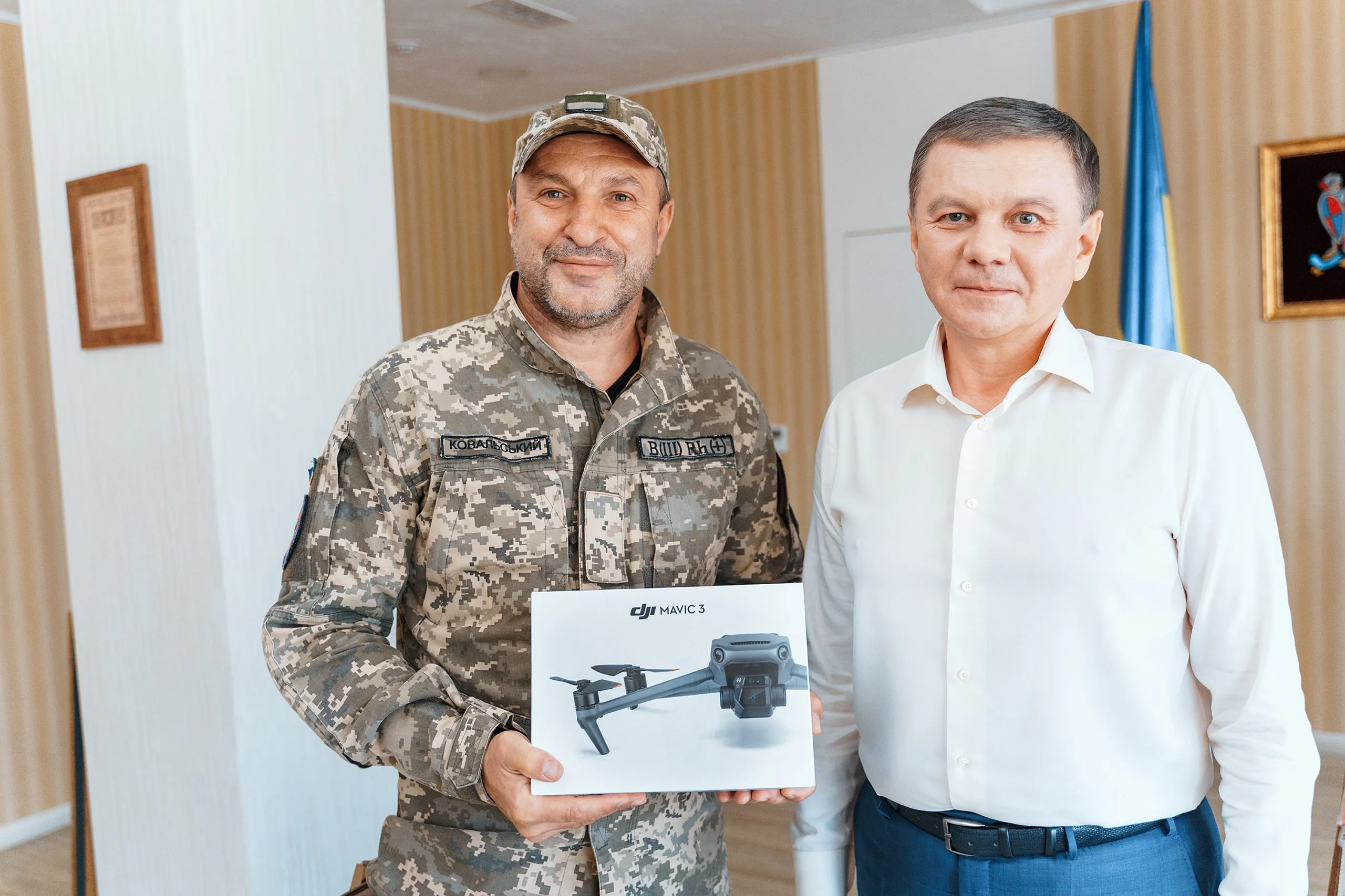 Сергій Моргунов передав вінницьким захисникам дрон DJI Mavic 3 – подарунок від Кельце  За інформацією ВМР