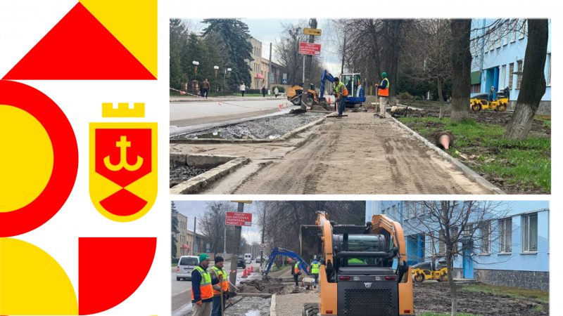 У Вінниці триває капітальний ремонт  паркувальної зони по вулиці Стрілецькій