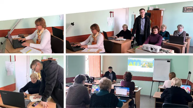 Пенсіонерів навчають комп’ютерної грамотності у Вінниці