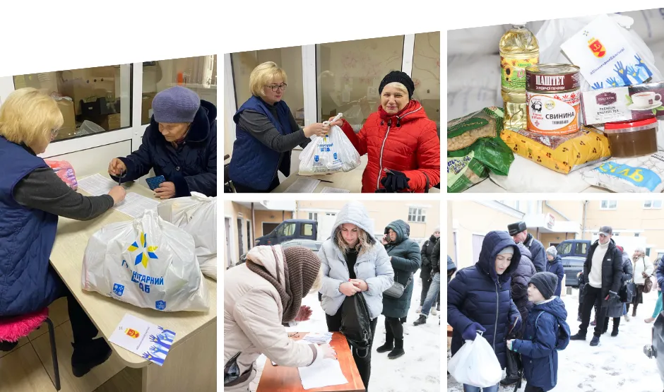 У Вінниці розпочали роздачу продуктових наборів містянам з вразливих категорій населення