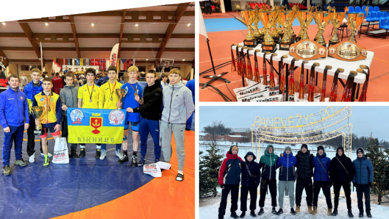 Вінничани здобули «золото» та «бронзу» міжнародного турніру з греко-римської боротьби «Panevezys Open 2023»