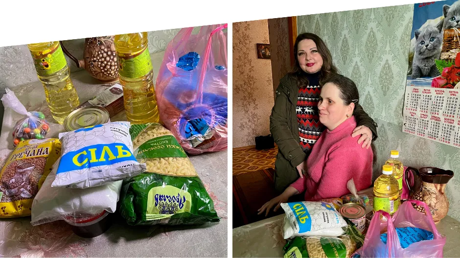 У Вінниці соцпрацівники розносять продуктові набори додому одиноким пенсіонерам Терцентру та людям з інвалідністю І групи