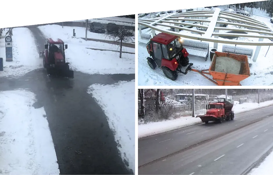 У Вінниці на розчистку тротуарів від снігу вивели 12 одиниць спецтехніки