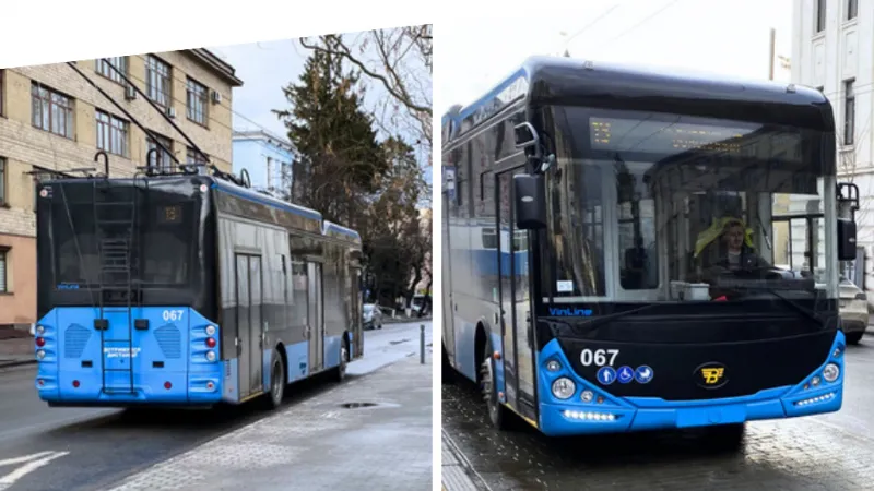 У Вінниці на маршрут вийшов ще один тролейбус «VinLine»