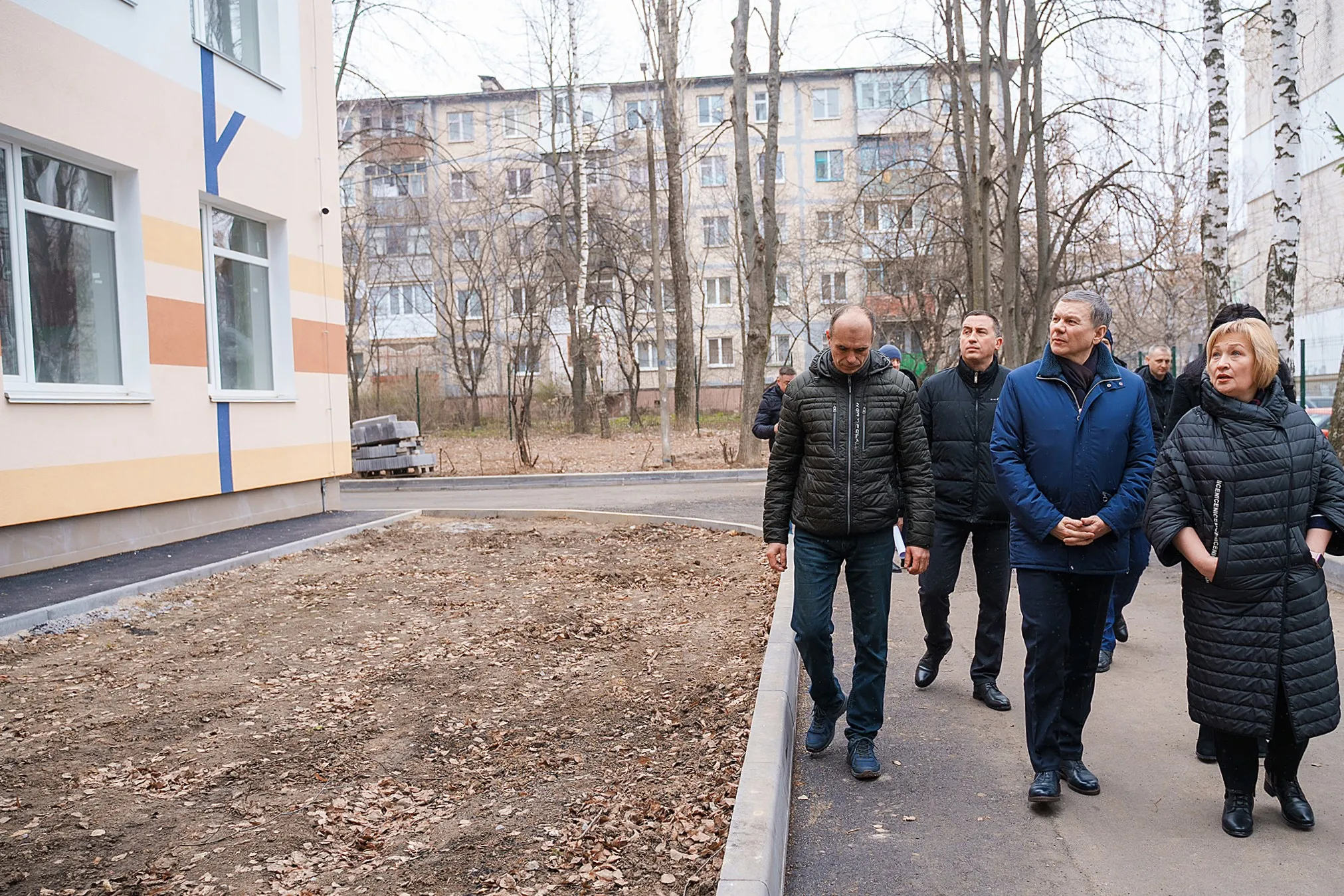 Сергій Моргунов оглянув  будівництво протирадіаційного укриття та комплексної термомодернізації ліцею №23