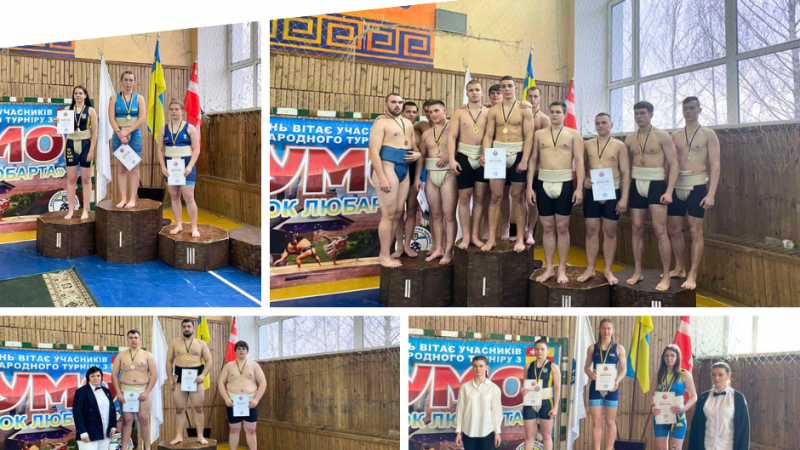 Вінничани здобули 10 золотих, 8 срібних та 16 бронзових медалей на чемпіонаті України із сумо