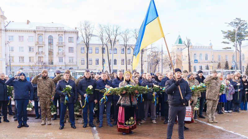 У Вінниці відбулася церемонія пам’яті Героїв Небесної Сотні