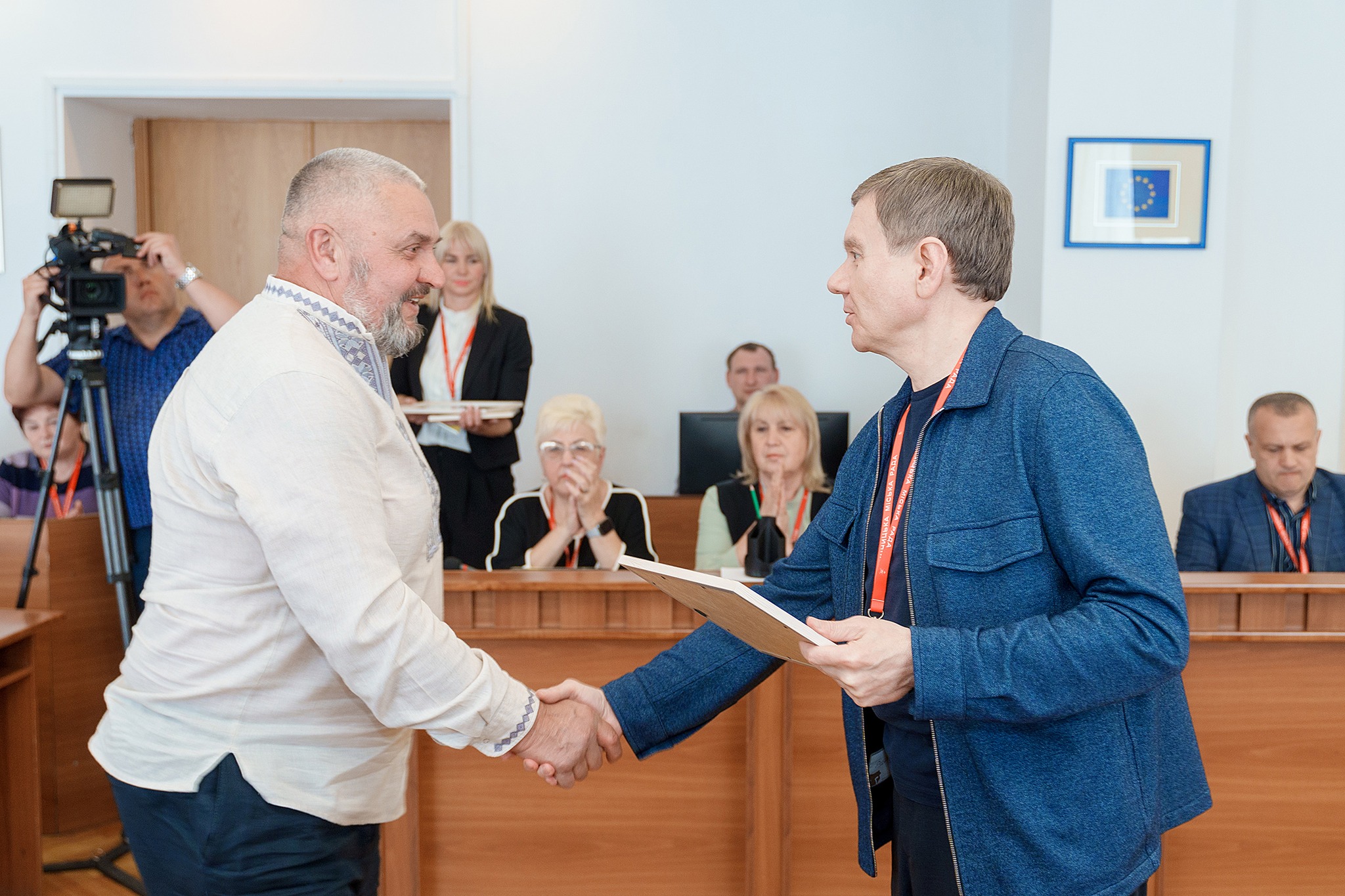 Трьом ветеранам були вручені муніципальні ваучери на започаткування власної справи
