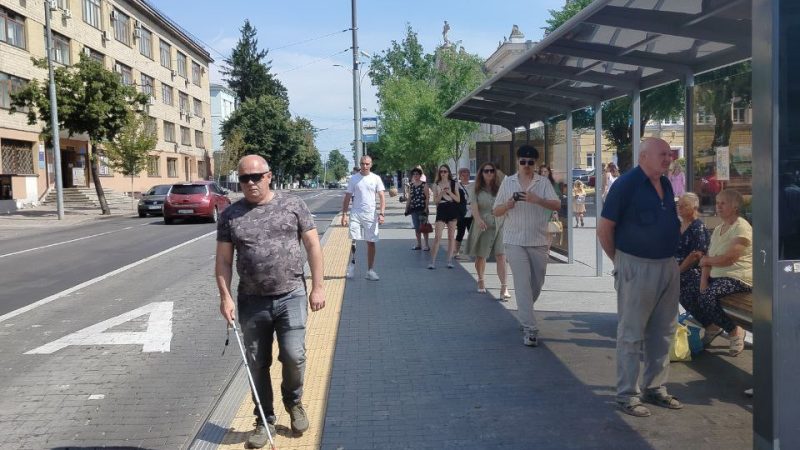 Ветерани взяли участь в додатковому обстеженні однієї з ділянок майбутнього безбар’єрного маршруту