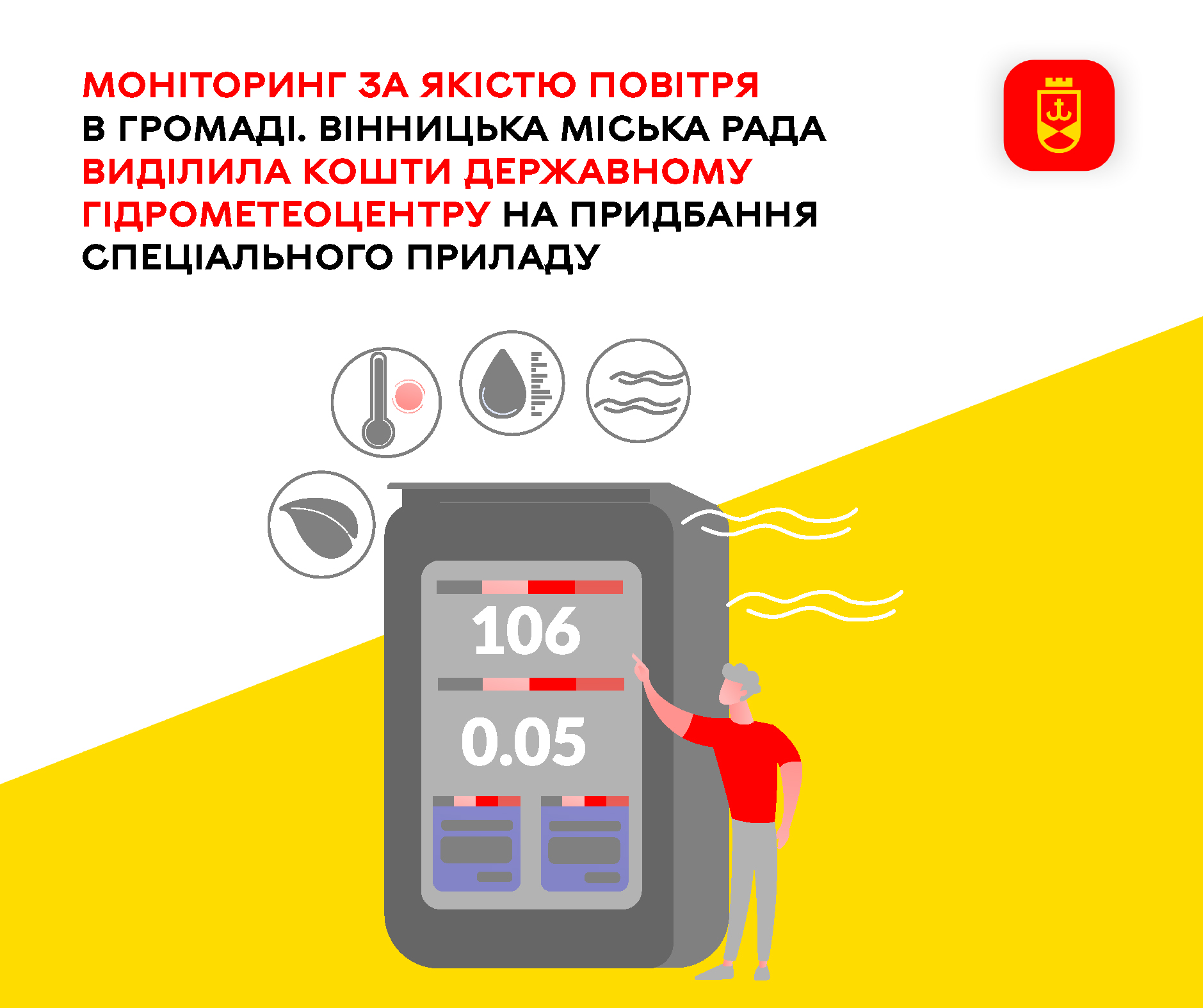 Вінницька громада надала фінансування державному гідрометеоцентру для закупівлі спеціального приладу