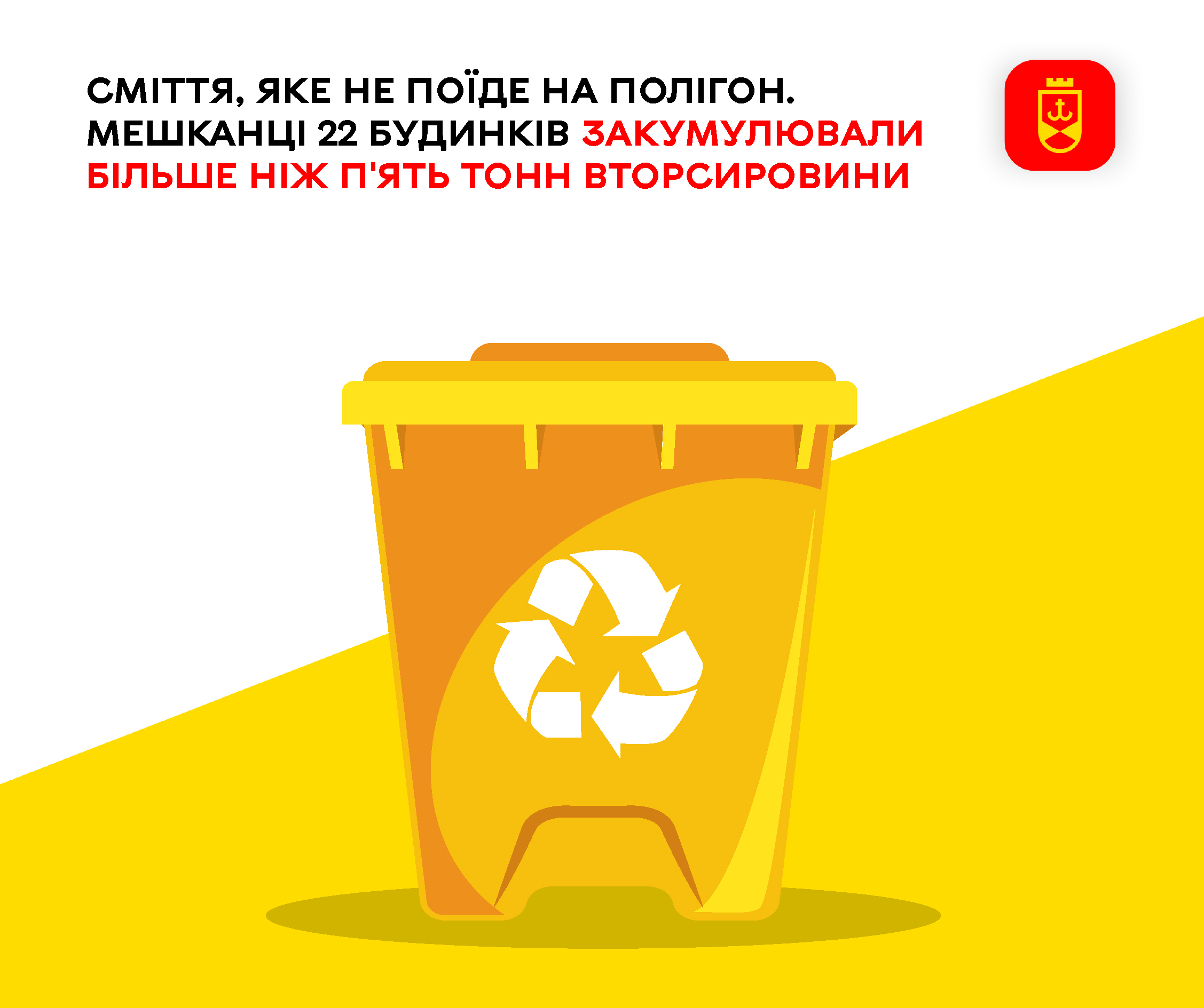 Жителі 22 багатоповерхівок зібрали понад 5 тон вторинної сировини