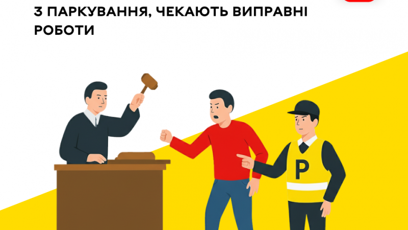 На водія, який напав на інспектора з паркування у Вінниці, чекають виправні роботи