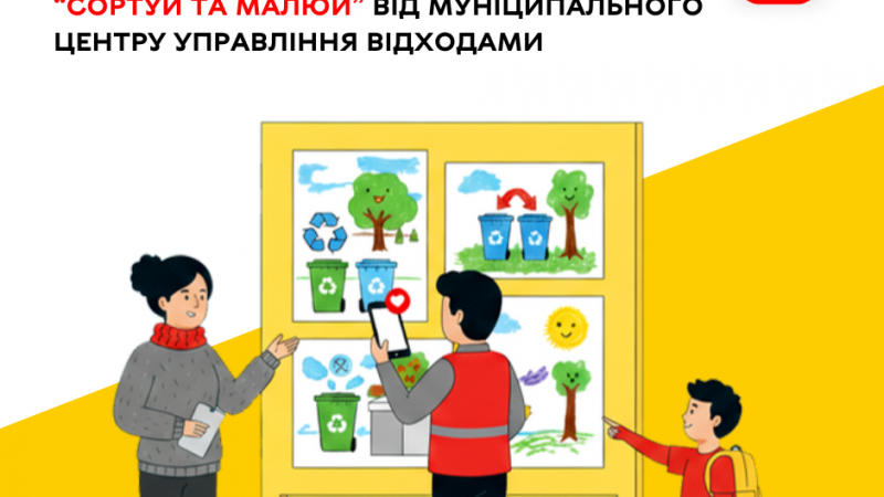 У Вінниці стартує голосування за дитячі роботи в межах екоініціативи «Сортуй та малюй»