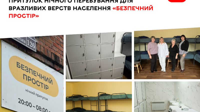 У Вінниці діє притулок нічного перебування для людей у складних життєвих обставинах