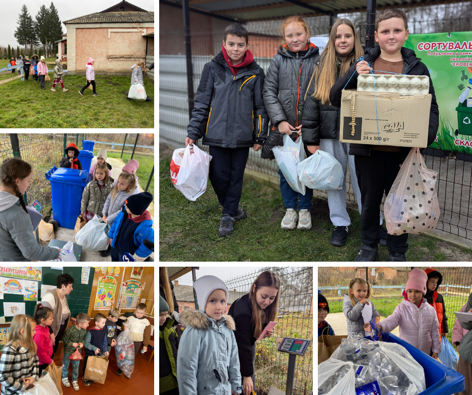 Учні Стадницької гімназії за один день зібрали понад 40 кг вторсировини