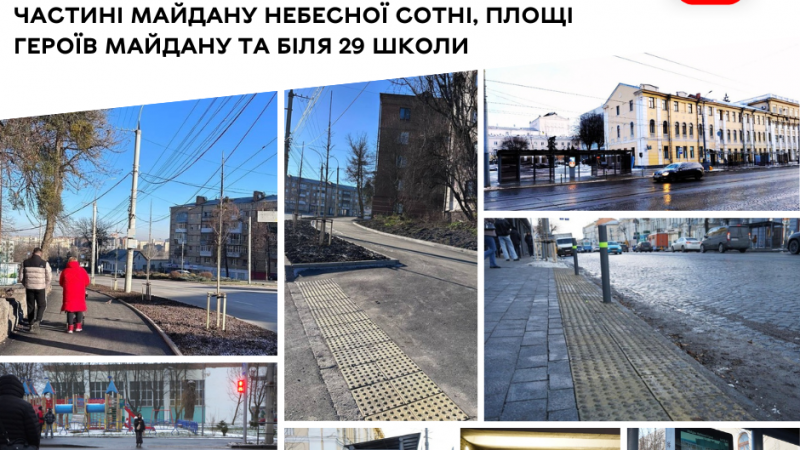 У Вінниці триває створення безбар’єрного маршруту та облаштування доступних просторів