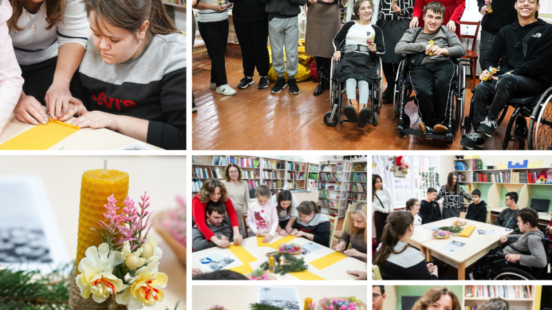 Для дітей з особливими освітніми потребами проводять передсвяткові майстер-класи