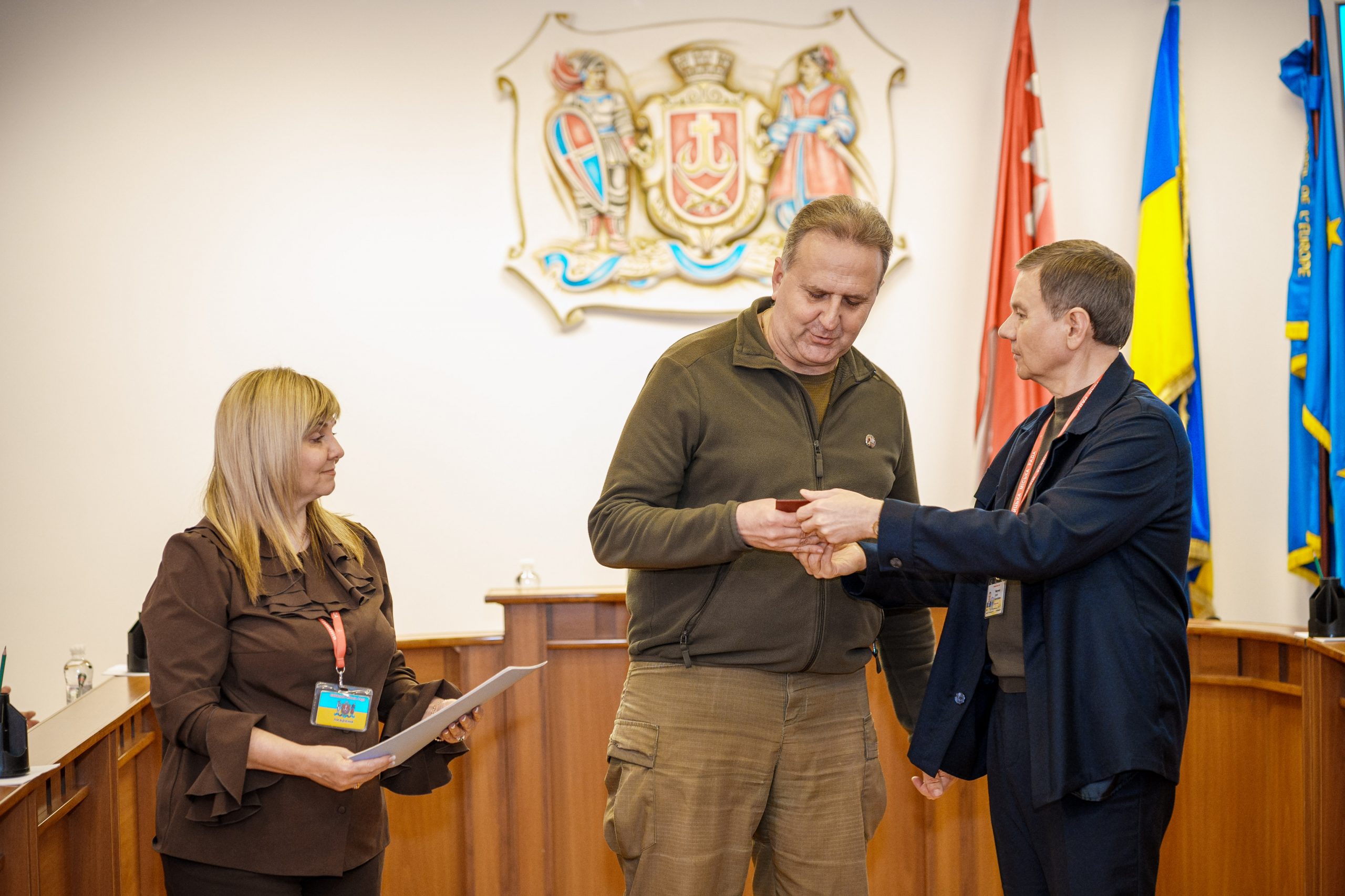 Міський голова вручив лікарю Юрію Козаку відзнаку Міністерства оборони України