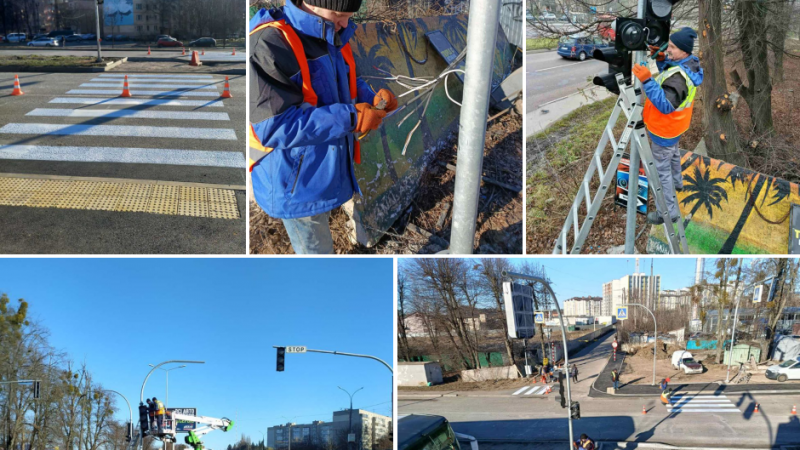 На Барському шосе облаштовують регульований пішохідний перехід для підвищення безпеки