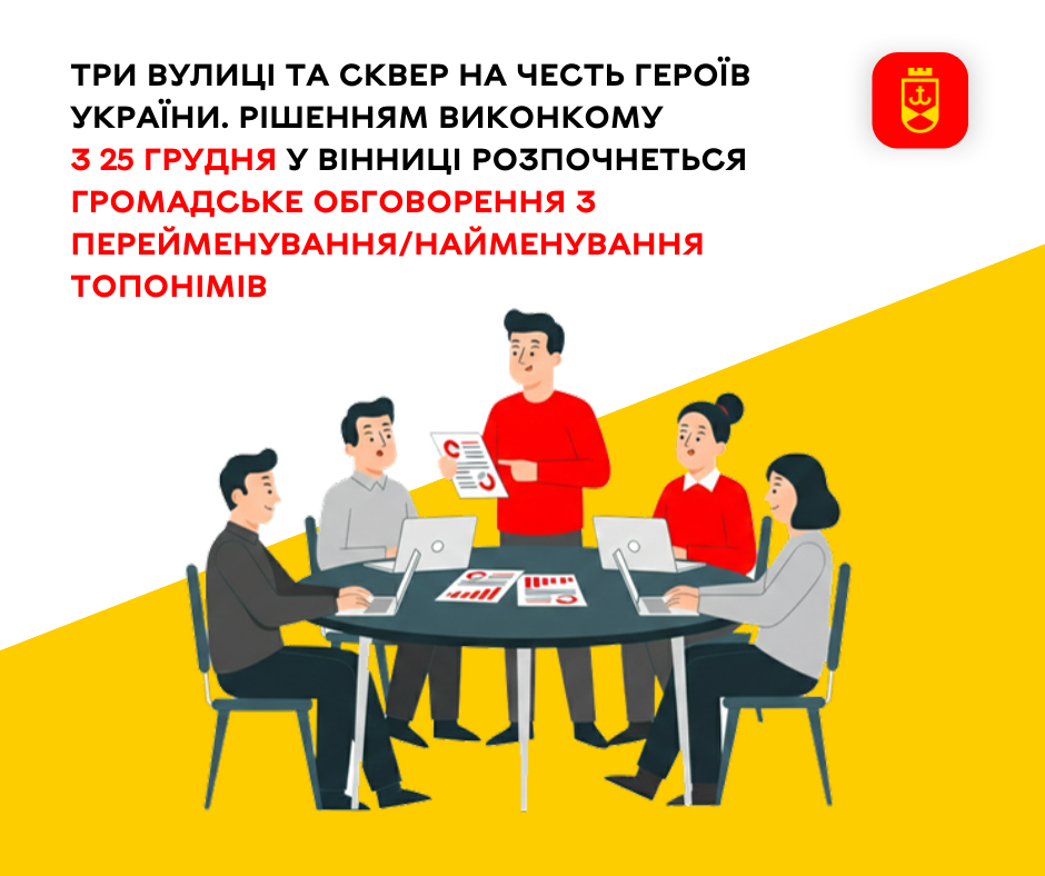 У місті стартують громадські обговорення щодо перейменування низки вулиць