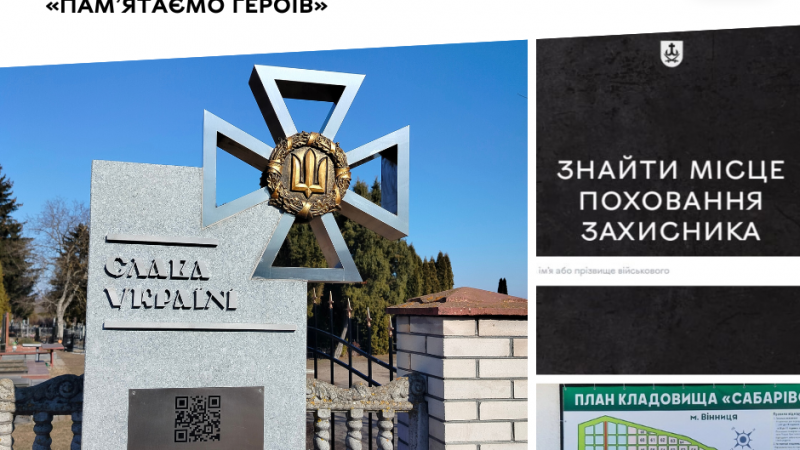 У Вінниці діє система цифрової навігації на кладовищах