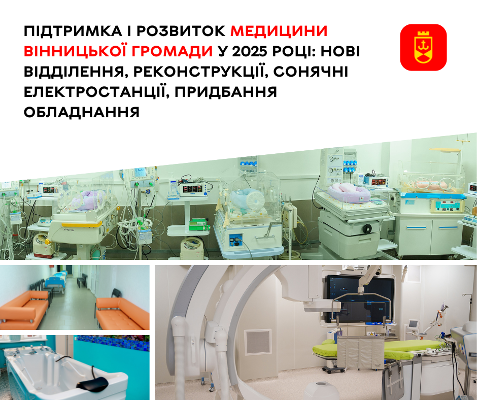Підтримка і розвиток медицини Вінницької громади: підсумки 2025 року
