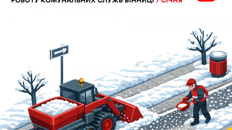 «Цілодобова варта» інформує про роботу комунальних служб Вінниці сьогодні