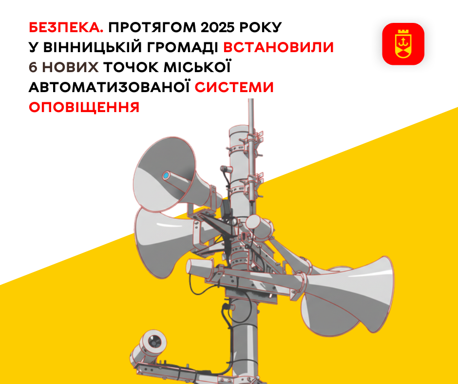 Протягом 2025 року у громаді запрацювали шість нових точок автоматизованої системи оповіщення