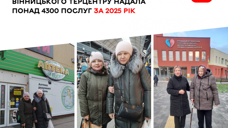 Вінницький територіальний центр надає послуги супроводу для людей з порушеннями зору